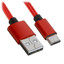 Кабель DEXP USB Type-C - USB Type-A красный [USB 2.0, форма - круглая, оплетка - нейлоновая, 2 А, металлический корпус разъемов, 1 шт]