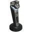 Электробритва Philips S9974/35 [серебристый/серый, роторная, бритье: влажное/сухое, головок - 3, триммер, автоматическая очистка, питание - от аккумулятора]