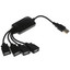 USB-разветвитель DEXP BT4-05 [USB 2.0 Type-A х 4, кабель - 5 см, корпус черный]