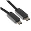 Кабель KEYRON USB Type-C - USB Type-C черный [USB 2.0, форма - круглая, оплетка - нейлоновая, 5 А, металлический корпус разъемов, 1 шт]