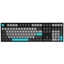 Клавиатура  проводная + беспроводная Varmilo APT108 Moonlight [механическая, Kailh Prestige Silent, клавиш - 108, Bluetooth, USB Type-A, радиоканал, цвет черный]