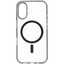 Накладка  KEYRON Magnet Origin для Apple iPhone 16 прозрачный/черный [ПК, ТПУ]