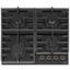 Газовая варочная поверхность Gorenje GT642AB [конфорок - 4 шт, решетки - чугун, панель - закаленное стекло, электроподжиг, газ-контроль, черный]