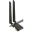 Wi-Fi адаптер + Bluetooth TP-Link Archer TBE400E [PCI-E, 4 (802.11n), 5 (802.11ac), 6 (802.11ax), 7 (802.11be), 6452 Мбит/с, 6 ГГц, 5 ГГц, 2.4 ГГц, антенна - внешняя, передатчик - 20 dBm]
