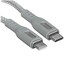 Кабель DEXP USB Type-C - USB Type-C серый 1 м [форма - круглая, оплетка - нейлоновая, 5 А, 100 Вт, металлический корпус разъемов, 1 шт]