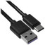Кабель FinePower USB Type-C - USB Type-A черный 1 м [форма - круглая, оплетка - ПВХ, 5 А, 1 шт]