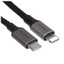 Кабель Ugreen Lightning 8-pin - USB Type-C черный [USB 2.0, форма - круглая, оплетка - нейлоновая, 3 А, 60 Вт, металлический корпус разъемов, 1 шт]