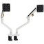 Крепление для мониторов KEYRON Kronos LM9-24СG [17" - 32", до 9 кг, VESA - 100 x 100, 75 x 75, белый]