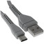 Кабель DEXP USB Type-C - USB Type-A серый [USB 2.0, форма - круглая, оплетка - нейлоновая, 2 А, 1 шт]