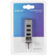 USB-разветвитель DEXP DUH-EU327 [USB 2.0 Type-A х 4, кабель - 75 см, корпус серебристый]