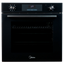 Электрический духовой шкаф Midea MO72105GB черный [70 л, независимый, до 250 °C, дисплей, гриль, конвекция, класс - A]