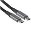 Кабель Ugreen USB Type-C - USB Type-C черный [USB 2.0, форма - круглая, оплетка - нейлоновая, 5 А, 100 Вт, металлический корпус разъемов, 1 шт]