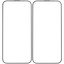 Защитное стекло Aceline для экрана Apple iPhone 16 Pro Max [2.5D, олеофобное покрытие, с аппликатором, цвет рамки - черный, в комплекте: 2 шт]