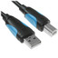 Кабель Vention USB Type-B 4-pin - USB Type-A черный [USB 2.0, форма - круглая, оплетка - ПВХ, 1 шт]