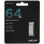 Память OTG USB Flash 64 ГБ DEXP DMF-3264M [USB 3.2 Gen 1/USB Type-A, USB Type-C, до 150 Мбайт/сек, поворотный (флип), металл]