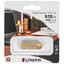 Память USB Flash 512 ГБ Kingston DataTraveler SE9 G3 [DTSE9G3/512GB] [USB 3.2 Gen 1/USB Type-A, до 220 Мбайт/сек, монолит, металл]