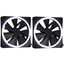 Комплект вентиляторов NZXT F140 RGB DUO Double pack [RF-D14DF-B1] черный [140 x 140 мм, 4 pin, 500 об/мин - 1800 об/мин,  - 36 дБ, в комплекте - 2]