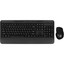 Клавиатура+мышь беспроводная   DEXP DKM-110WH черный [мембранная, клавиш - 112 шт, радиоканал, кнопок мыши - 6 шт, оптическая светодиодная, радиоканал, Fn]