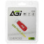 Память USB Flash 16 ГБ Agi UP138 [AGI016GBRUP138-RT] [USB 3.2 Gen 1/USB Type-A, до 250 Мбайт/сек, монолит, металл, пластик]