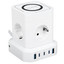 Сетевой фильтр Qumo Power Block System PD1 SFU2PD белый [розетки - 4, USB - 5 шт, 10 А, 2500 Вт, кабель - 2 м]