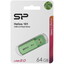 Память USB 2.0 Flash Silicon power 64 Gb Helios 101 Green [монолит с колпачком, металл]