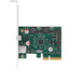 Плата расширения ORIENT AM-U3142PE-AC [подключение: PCI-E x4, разъемы: USB 3.2 Gen 2 Type-A, USB 3.2 Gen 2 Type-C]