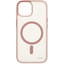 Накладка  uBear Cloud Mag Case для Apple iPhone 15 розовый/прозрачный [ПК, ТПУ]