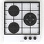 Газовая варочная поверхность Gorenje GTW431WE [конфорок - 3 шт, решетки - чугун, панель - закаленное стекло, электроподжиг, газ-контроль, таймер конфорок, белый]