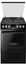 Комбинированная плита Hansa FCMM582233 черный [конфорок газовых - 4 шт, духовка - 65 л, покрытие - эмалированная сталь, электроподжиг, газ-контроль конфорок]