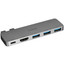 Док-станция Baseus UltraJoy Series [USB 3.2 Gen 1 Type-A х 3, USB4 Type-C х 1, HDMI, корпус серый]