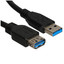 Кабель DEXP USB Type-A - USB Type-A черный [USB 3.2 Gen 1, форма - круглая, 1 шт]