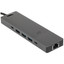 Док-станция KEYRON KDS-DC4BD [USB 3.2 Gen 1 Type-A х 3, USB 3.2 Gen 1 Type-C х 1, HDMI, VGA (D-Sub), кард-ридер microSD, SD, mini Jack 3.5 mm, порт Ethernet, кабель - 18 см, поддержка PD, OTG, корпус серый]