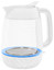 Электрочайник Polaris PWK 1809CGL Water Way Pro белый [1.8 л, 2200 Вт, скрытый нагревательный элемент, фильтр, материал корпуса - термостойкое стекло]