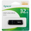 Память USB Flash 32 ГБ Apacer AH355 [AP32GAH355B-1] [USB 3.2 Gen 1/USB Type-A, монолит с колпачком, пластик]
