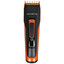 Машинка для стрижки Rowenta TN5202F0 черный/оранжевый [длина стрижки до 30 мм, установок длины - 29, насадок - 2 шт, питание - от аккумулятора]