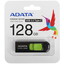 Память OTG USB Flash 128 ГБ ADATA UC300 [ACHO-UC300-128G-RBK/GN] [USB 3.2 Gen 1/USB Type-C, до 100 Мбайт/сек, выдвижной (слайдер), пластик]