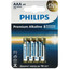 Батарейка Philips LR03M4W/51 AAA (LR03/FR03) [щелочная (LR), 1.5 В, 4 шт]