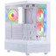 Корпус ARDOR GAMING Crystal CC1  белый [Mid-Tower, Micro-ATX, Mini-ITX, Standard-ATX, USB 3.2 Gen 1 Type-A, ARGB вентиляторы, 3 x 120 мм]