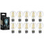 Комплект филаментных ламп Gauss Filament Crystal 102902215 [E27, 15 Вт, 1450 лм, 4100 K, 185-265 В / 50-60 Гц, в комплекте: 10 шт]