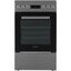 Электрическая плита Indesit ISV5F2HX серебристый [поверхность - стеклокерамика, конфорок - 4 шт, духовка - 60 л, гриль, 85 см x 50 см x 60 см]