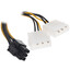 Переходник для блока питания Cablexpert CC-PSU-6 [Molex x2 - 6-pin (PCI-E), 150 мм]