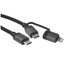 Кабель ACEFAST Lightning 8-pin, USB Type-C - USB Type-C черный [USB 2.0, форма - круглая, оплетка - нейлоновая, 3 А, 60 Вт, металлический корпус разъемов, 1 шт]
