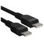 Кабель Hoco USB Type-C - USB Type-C черный [USB 2.0, форма - круглая, оплетка - силиконовая, 3 А, 60 Вт, металлический корпус разъемов, 1 шт]