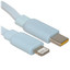Кабель Baseus Lightning 8-pin - USB Type-C голубой [USB 2.0, форма - плоская, оплетка - TPE, 2.22 А, 20 Вт, 1 шт]