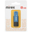 Память USB Flash 8 ГБ Mirex CITY BLUE [13600-FMUCIB08] [USB 2.0/USB Type-A, до 34 Мбайт/сек, поворотный (флип), пластик]