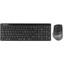 Клавиатура+мышь беспроводная   A4Tech Fstyler FG2400 Air 2 черный [мембранная, клавиш - 107 шт, радиоканал, кнопок мыши - 7 шт, оптическая светодиодная, радиоканал, Fn]