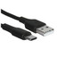 Кабель Hoco USB Type-C - USB Type-A черный [USB 2.0, форма - круглая, оплетка - ПВХ, 3 А, 1 шт]