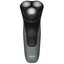 Электробритва PhIlips S1142/00 [черный/серый, роторная, бритье: влажное/сухое, головок - 3, питание - от аккумулятора]