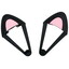 Аксессуары для наушников Aceline Kitty ears черный [силикон]