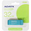 Память USB Flash 32 ГБ AData UC310 ECO [UC310E-32G-RGN] [USB 3.2 Gen 1/USB Type-A, до 100 Мбайт/сек, поворотный (флип), пластик]
